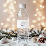 Christmas Santa Baby Boy Shower  Water Bottle Label<br><div class="desc">The "Santa Baby" shower water bottle label has a sweet,  festive design,  featuring a baby in a blue Santa hat with soft clouds and stars. It uses playful red script and pastel tones,  creating a cosy holiday feel,  perfect for a winter baby shower.</div>