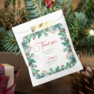 Christmas Santa Baby Gender-Neutral Baby Shower Favour Bag