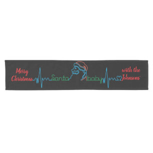 Christmas Santa Baby Personalise 14 x 72 Short Table Runner