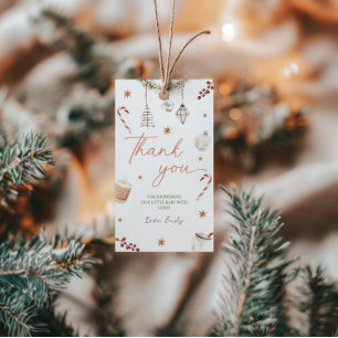 Christmas Santa Baby Shower Gift Tags