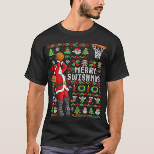 Christmas Santa Basketball Player - Slam Dunk Ugly T-Shirt