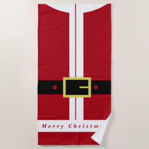 Christmas Santa Beach Towel
