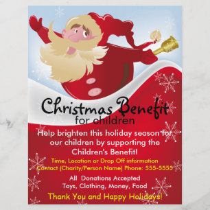 Christmas Santa Benefit for Children Flyer