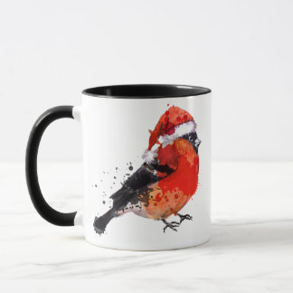Christmas Santa Bird Coffee Mugs
