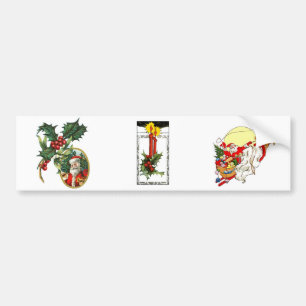 Christmas Santa Bumper Sticker