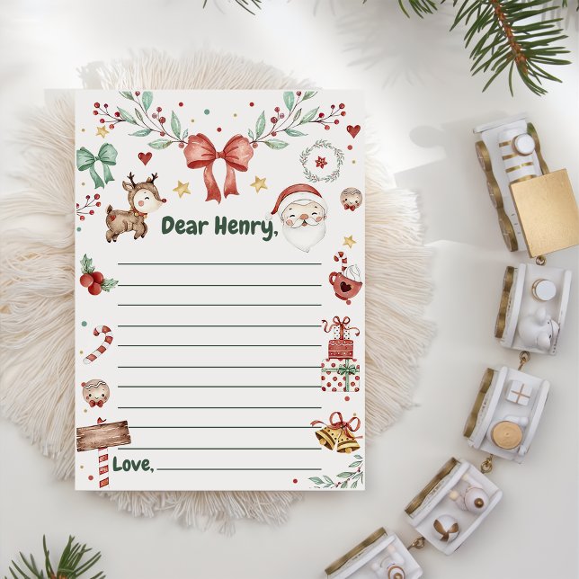 Christmas Santa Capsule Note Message Card  (Creator Uploaded)