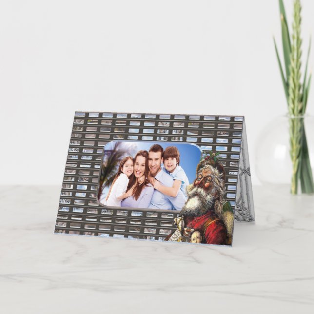 Christmas Santa Card Classic Photo (Front)