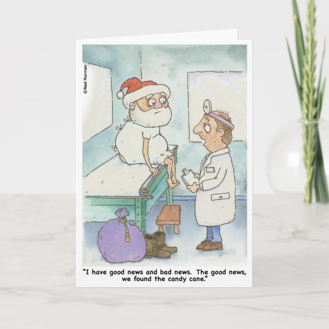 Christmas:  Santa Check Up Card (Front)