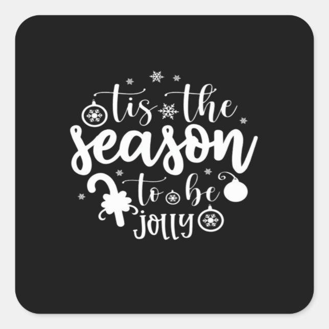 Christmas Santa Child Family Square Sticker (Front)