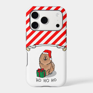 Christmas Santa Chow Chow Dog (cinnamon) Cute