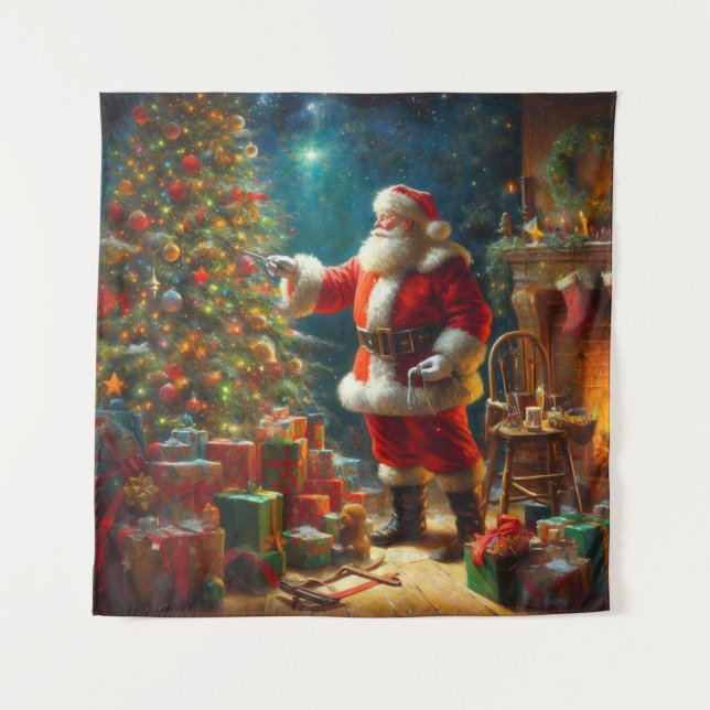 Christmas Santa Claus 1 Tapestry (Front)