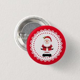 Christmas Santa Claus 3 Cm Round Badge