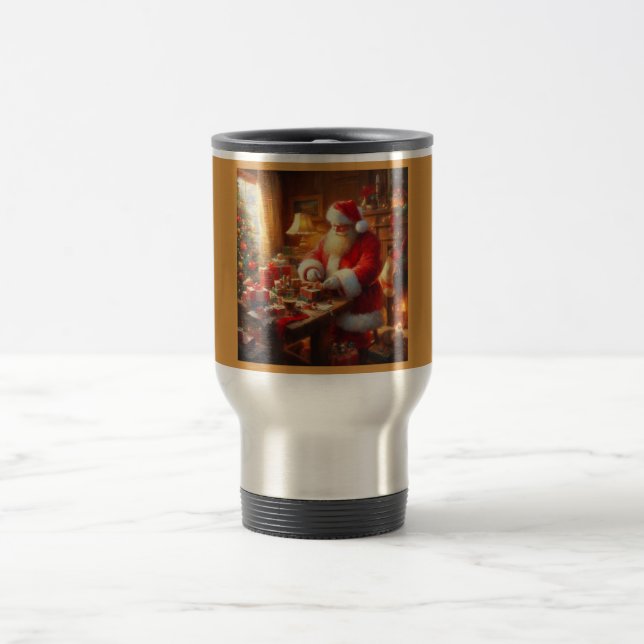 Christmas Santa Claus 4 Travel Mug (Center)