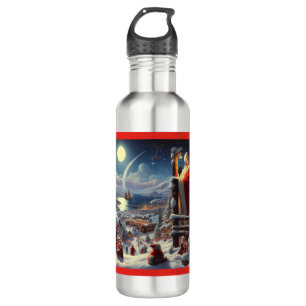 Christmas Santa Claus 5 710 Ml Water Bottle