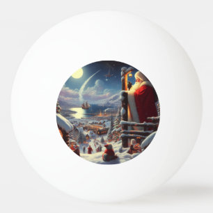 Christmas Santa Claus 5 Ping Pong Ball