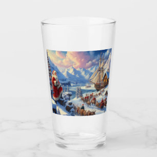 Christmas Santa Claus 6 Glass