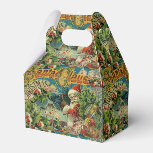 Christmas Santa Claus Antique Art Favour Box