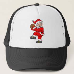 Christmas Santa Claus Baseball Catcher Boys Girls Trucker Hat