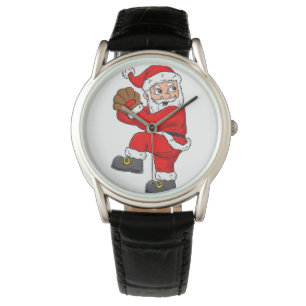 Christmas Santa Claus Baseball Catcher Boys Girls Watch