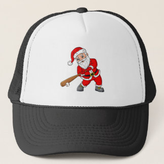 Christmas Santa Claus Baseball Pitcher Boys Kids T Trucker Hat