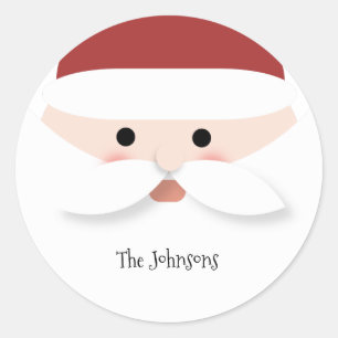 Christmas Santa Claus Classic Round Sticker
