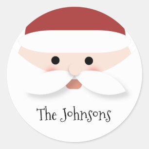 Christmas Santa Claus Classic Round Sticker