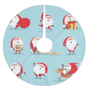 Christmas Santa Claus collection. Brushed Polyester Tree Skirt