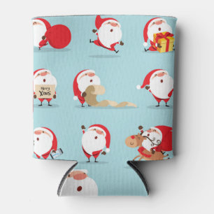Christmas Santa Claus collection. Can Cooler