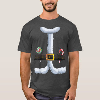 Christmas Santa Claus Costume Fun Santa Suit Xmas  T-Shirt