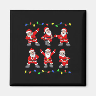 Christmas Santa Claus Dancing Tree Lights Boys Kid Magnet