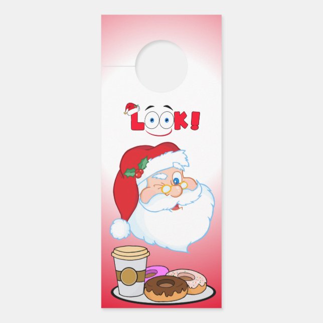 Christmas Santa Claus Door Hanger (Front)