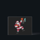 Christmas Santa Claus Dunking A Basketball Xmas Holiday Postcard<br><div class="desc">Christmas Santa Claus Dunking A Basketball Xmas</div>