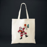 Christmas Santa Claus Dunking A Basketball Xmas Tote Bag<br><div class="desc">Christmas Santa Claus Dunking A Basketball Xmas</div>