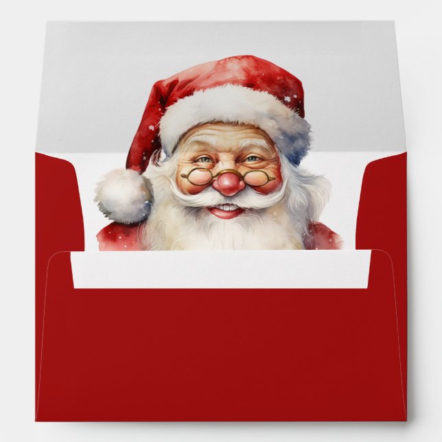 Christmas Santa Claus Envelope (Back (Bottom))