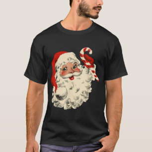 Christmas Santa Claus Face Old Fashioned Xmas  T-Shirt
