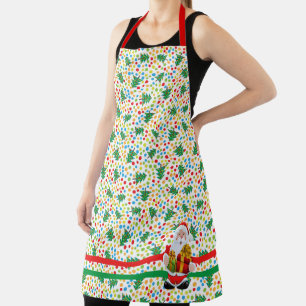 Christmas Santa Claus Fun Gift for Grandma Mum Apron