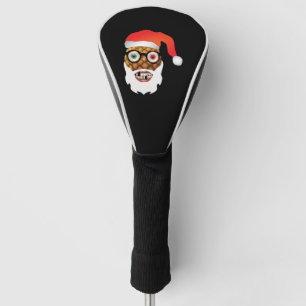 christmas santa claus funny Pineapple  Golf Head Cover