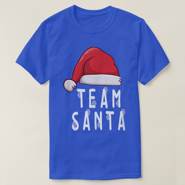 Christmas, Santa Claus, funny team Santa T-Shirt (Design Front)