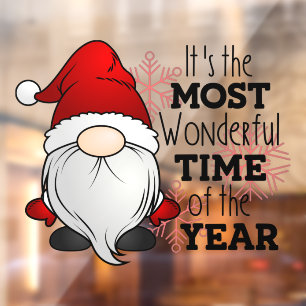 Christmas Santa Claus Gnome Most Wonderful Time 
