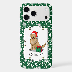 Christmas Santa Claus Golden Retriever Dog Cute