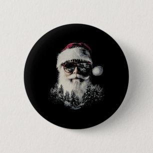 Christmas Santa Claus Graphic X-mas Sungles Holida 6 Cm Round Badge