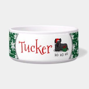 Christmas Santa Claus Hat Skye Terrier (black)