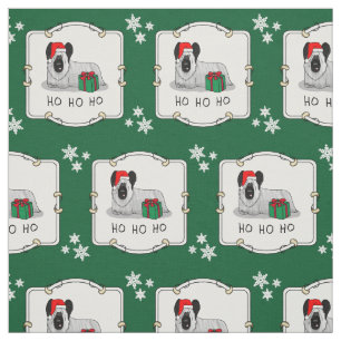 Christmas Santa Claus Hat Skye Terrier (silver) Fabric
