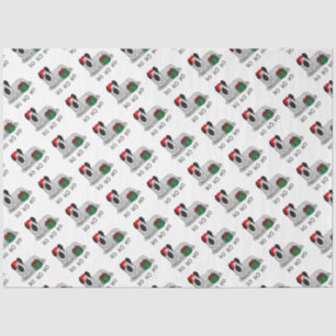 Christmas Santa Claus Hat Skye Terrier (silver) Tissue Paper