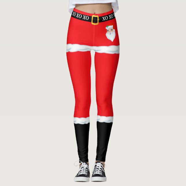 Christmas Santa Claus leggings (Front)