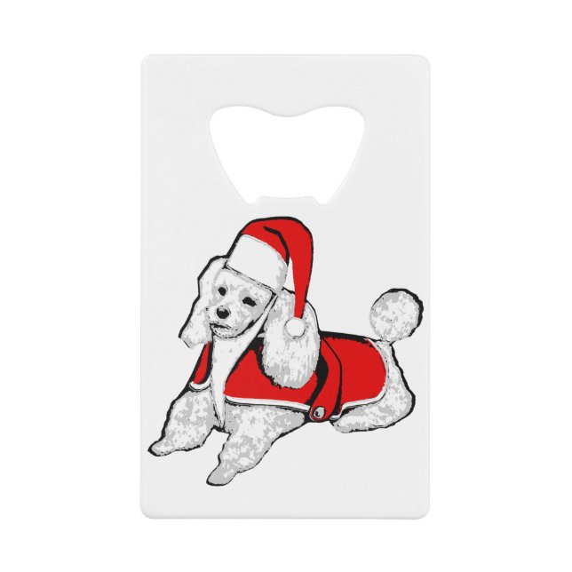 christmas santa claus poodle (Front)