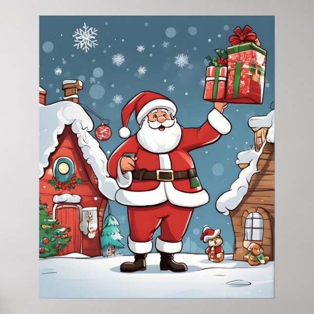 Christmas Santa Claus Poster (Front)