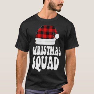 Christmas Santa Claus Red Plaid Xmas Christmas Squ T-Shirt