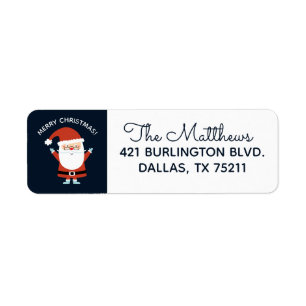 Christmas Santa Claus Return Address Label