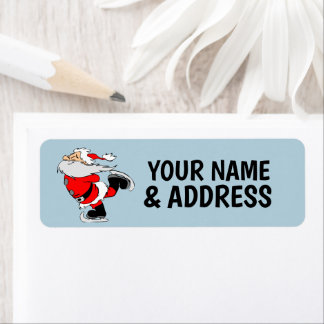  CHRISTMAS SANTA CLAUS  RETURN ADDRESS LABELS